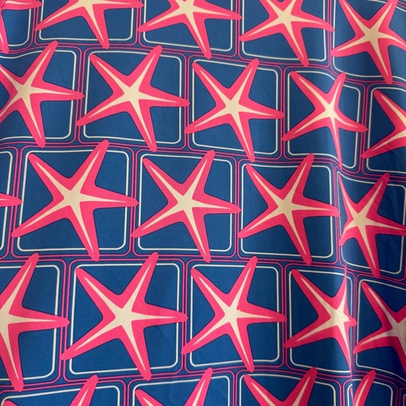Lulu B Sheath Dress Star Fish Print Beach XS - Picture 3 of 4